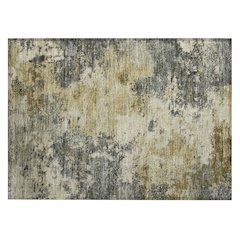 Machine Washable Indoor/Outdoor Chantille ACN2363 Gray 1'8" x 2'6" Rug