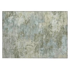 Machine Washable Indoor/Outdoor Chantille ACN2364 Green 1'8" x 2'6" Rug