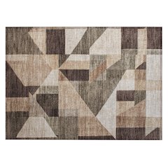 Machine Washable Indoor/Outdoor Chantille ACN2365 Brown 1'8" x 2'6" Rug