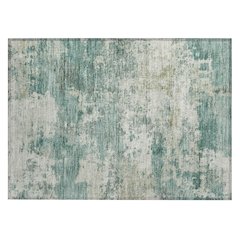 Machine Washable Indoor/Outdoor Chantille ACN2366 Green 1'8" x 2'6" Rug