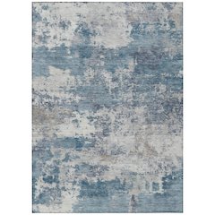 Machine Washable Indoor/Outdoor Chantille ACN2366 Blue 2'6" x 3'10" Rug