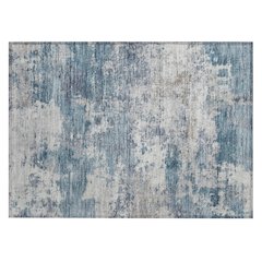 Machine Washable Indoor/Outdoor Chantille ACN2366 Blue 1'8" x 2'6" Rug
