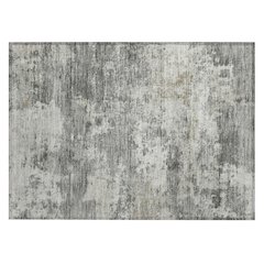 Machine Washable Indoor/Outdoor Chantille ACN2366 Gray 1'8" x 2'6" Rug