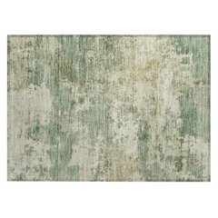 Machine Washable Indoor/Outdoor Chantille ACN2366 Green 1'8" x 2'6" Rug