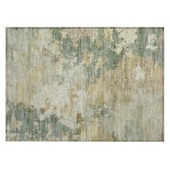 Machine Washable Indoor/Outdoor Chantille ACN2367 Green 1'8" x 2'6" Rug