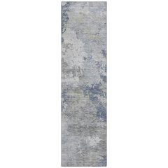 Machine Washable Indoor/Outdoor Chantille ACN2367 Blue 2'3" x 7'6" Runner Rug