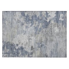 Machine Washable Indoor/Outdoor Chantille ACN2367 Blue 1'8" x 2'6" Rug
