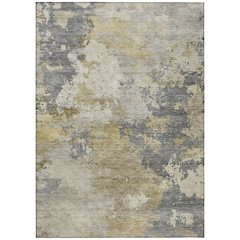 Machine Washable Indoor/Outdoor Chantille ACN2367 Gray 2'6" x 3'10" Rug