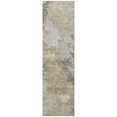 Machine Washable Indoor/Outdoor Chantille ACN2367 Gray 2'3" x 7'6" Runner Rug