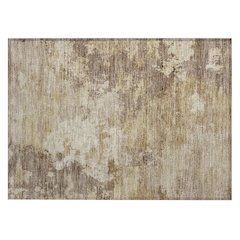 Machine Washable Indoor/Outdoor Chantille ACN2367 Gold 1'8" x 2'6" Rug