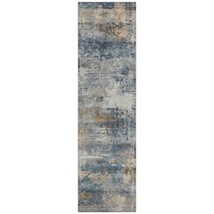Machine Washable Indoor/Outdoor Chantille ACN2368 Blue 2'3" x 7'6" Runner Rug
