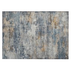 Machine Washable Indoor/Outdoor Chantille ACN2368 Blue 1'8" x 2'6" Rug