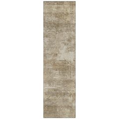 Machine Washable Indoor/Outdoor Chantille ACN2369 Brown 2'3" x 7'6" Runner Rug