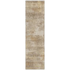 Machine Washable Indoor/Outdoor Chantille ACN2369 Brown 2'3" x 7'6" Runner Rug