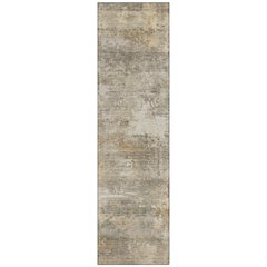 Machine Washable Indoor/Outdoor Chantille ACN2369 Brown 2'3" x 7'6" Runner Rug