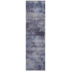 Machine Washable Indoor/Outdoor Chantille ACN2370 Blue 2'3" x 7'6" Runner Rug