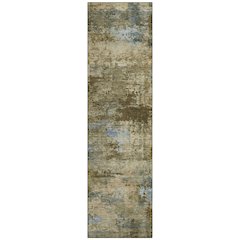 Machine Washable Indoor/Outdoor Chantille ACN2370 Brown 2'3" x 7'6" Runner Rug