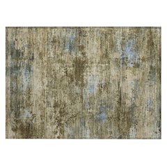 Machine Washable Indoor/Outdoor Chantille ACN2370 Brown 1'8" x 2'6" Rug