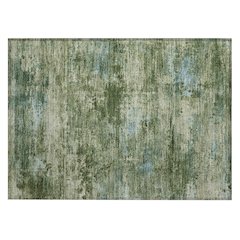 Machine Washable Indoor/Outdoor Chantille ACN2370 Green 1'8" x 2'6" Rug