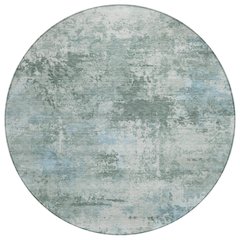Machine Washable Indoor/Outdoor Chantille ACN2370 Green 8' x 8' Round Rug