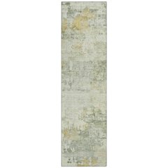 Machine Washable Indoor/Outdoor Chantille ACN2371 Green 2'3" x 7'6" Runner Rug