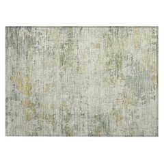Machine Washable Indoor/Outdoor Chantille ACN2371 Green 1'8" x 2'6" Rug
