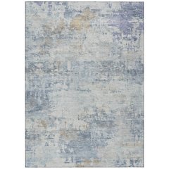 Machine Washable Indoor/Outdoor Chantille ACN2371 Blue 2'6" x 3'10" Rug