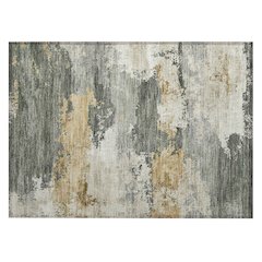 Machine Washable Indoor/Outdoor Chantille ACN2372 Green 1'8" x 2'6" Rug