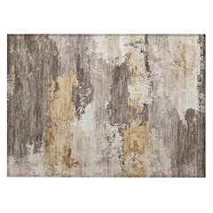 Machine Washable Indoor/Outdoor Chantille ACN2372 Brown 1'8" x 2'6" Rug