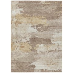 Machine Washable Indoor/Outdoor Chantille ACN2372 Brown 2'6" x 3'10" Rug