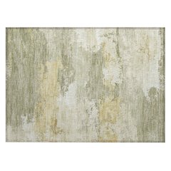 Machine Washable Indoor/Outdoor Chantille ACN2372 Green 1'8" x 2'6" Rug
