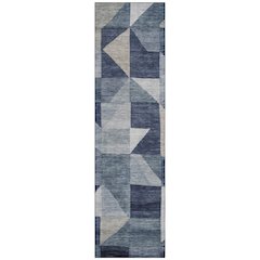 Machine Washable Indoor/Outdoor Chantille ACN2373 Blue 2'3" x 7'6" Runner Rug