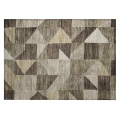 Machine Washable Indoor/Outdoor Chantille ACN2373 Brown 1'8" x 2'6" Rug