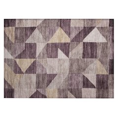 Machine Washable Indoor/Outdoor Chantille ACN2373 Purple 1'8" x 2'6" Rug