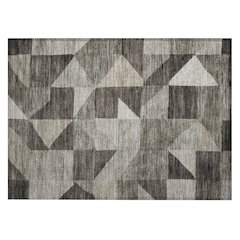 Machine Washable Indoor/Outdoor Chantille ACN2373 Brown 1'8" x 2'6" Rug