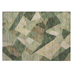 Machine Washable Indoor/Outdoor Chantille ACN2374 Green 1'8" x 2'6" Rug