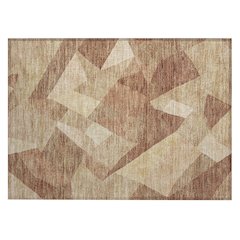 Machine Washable Indoor/Outdoor Chantille ACN2374 Orange 1'8" x 2'6" Rug