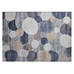 Machine Washable Indoor/Outdoor Chantille ACN2375 Blue 1'8" x 2'6" Rug