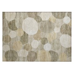 Machine Washable Indoor/Outdoor Chantille ACN2375 Brown 1'8" x 2'6" Rug