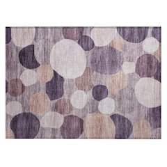 Machine Washable Indoor/Outdoor Chantille ACN2375 Purple 1'8" x 2'6" Rug