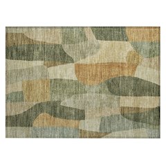 Machine Washable Indoor/Outdoor Chantille ACN2376 Green 1'8" x 2'6" Rug