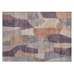 Machine Washable Indoor/Outdoor Chantille ACN2376 Purple 1'8" x 2'6" Rug