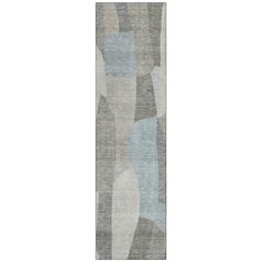 Machine Washable Indoor/Outdoor Chantille ACN2376 Brown 2'3" x 7'6" Runner Rug
