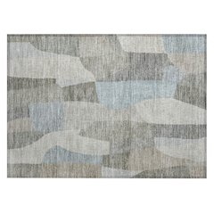 Machine Washable Indoor/Outdoor Chantille ACN2376 Brown 1'8" x 2'6" Rug