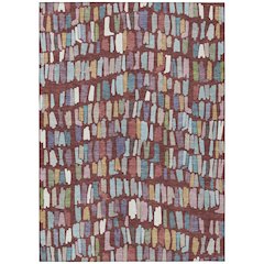 Machine Washable Indoor/Outdoor Chantille ACN2377 Red 2'6" x 3'10" Rug