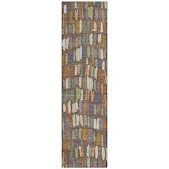 Machine Washable Indoor/Outdoor Chantille ACN2377 Brown 2'3" x 7'6" Runner Rug