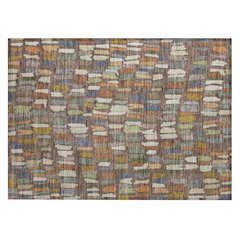 Machine Washable Indoor/Outdoor Chantille ACN2377 Brown 1'8" x 2'6" Rug