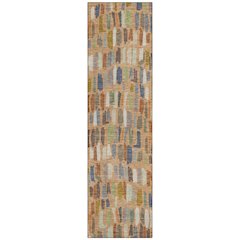 Machine Washable Indoor/Outdoor Chantille ACN2377 Orange 2'3" x 7'6" Runner Rug