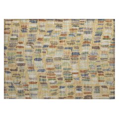Machine Washable Indoor/Outdoor Chantille ACN2377 Gold 1'8" x 2'6" Rug