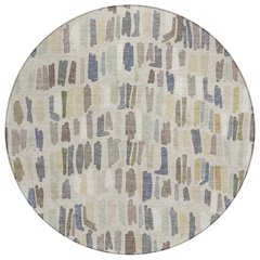 Machine Washable Indoor/Outdoor Chantille ACN2377 Ivory 8' x 8' Round Rug